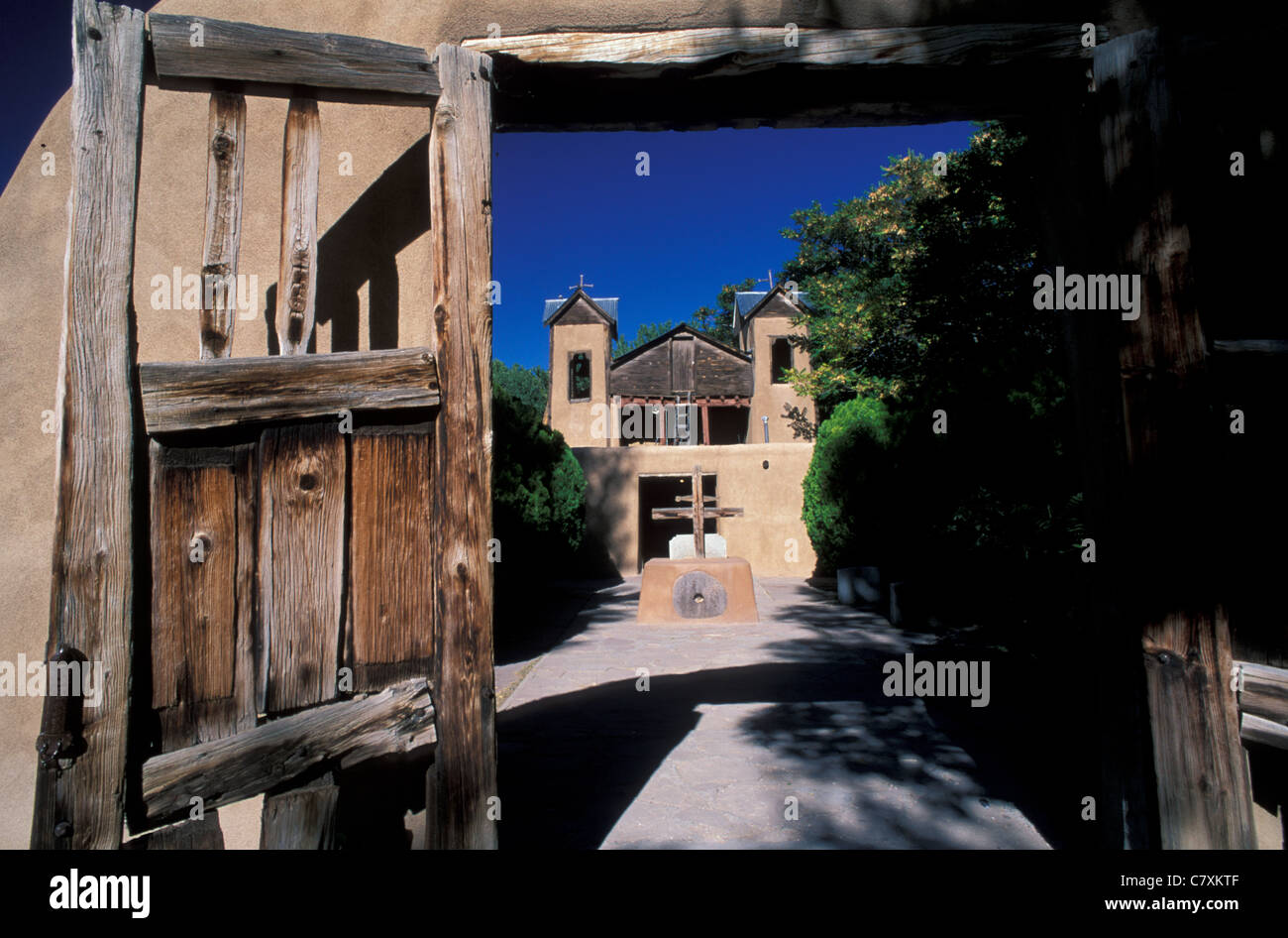 USA, New Mexiko, Chimayo Kirche Stockfoto