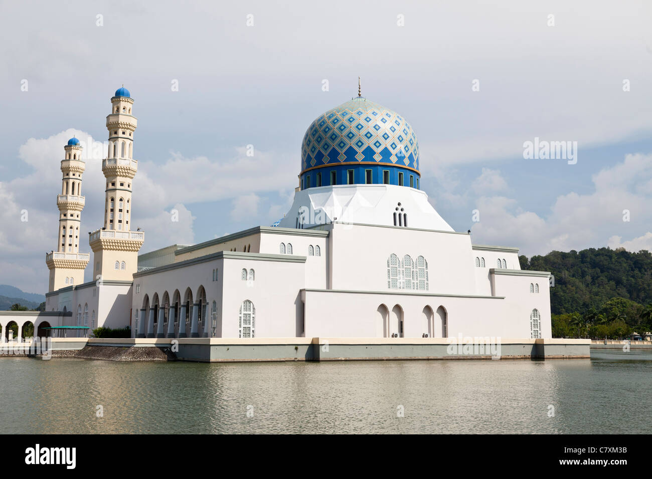 Moschee der Stadt, Kota Kinabalu, Sabah, Malaysia Borneo Stockfoto