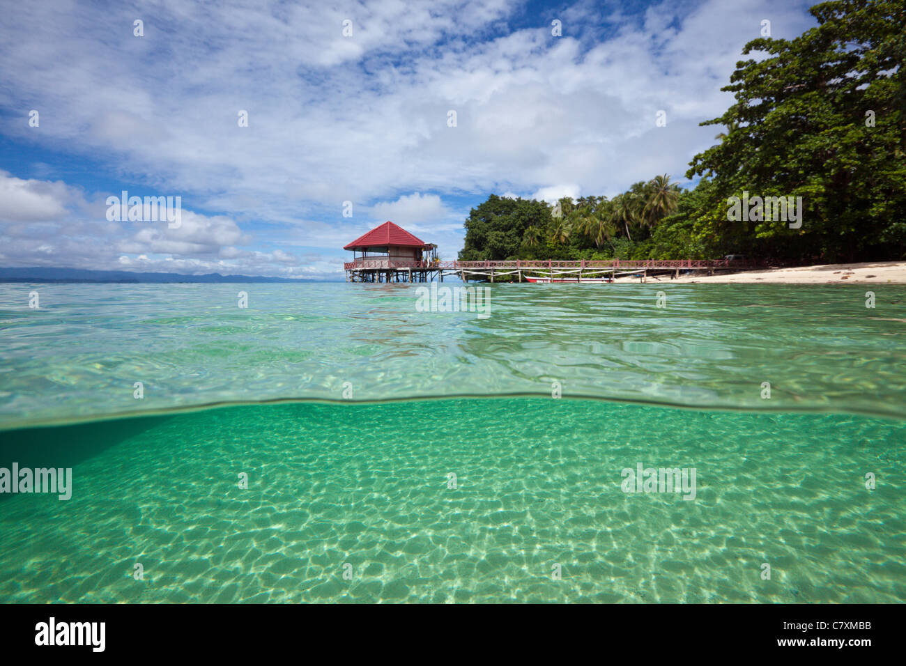 Lagune von Ahe Insel, Cenderawashi Bay, West Papua, Indonesien Stockfoto