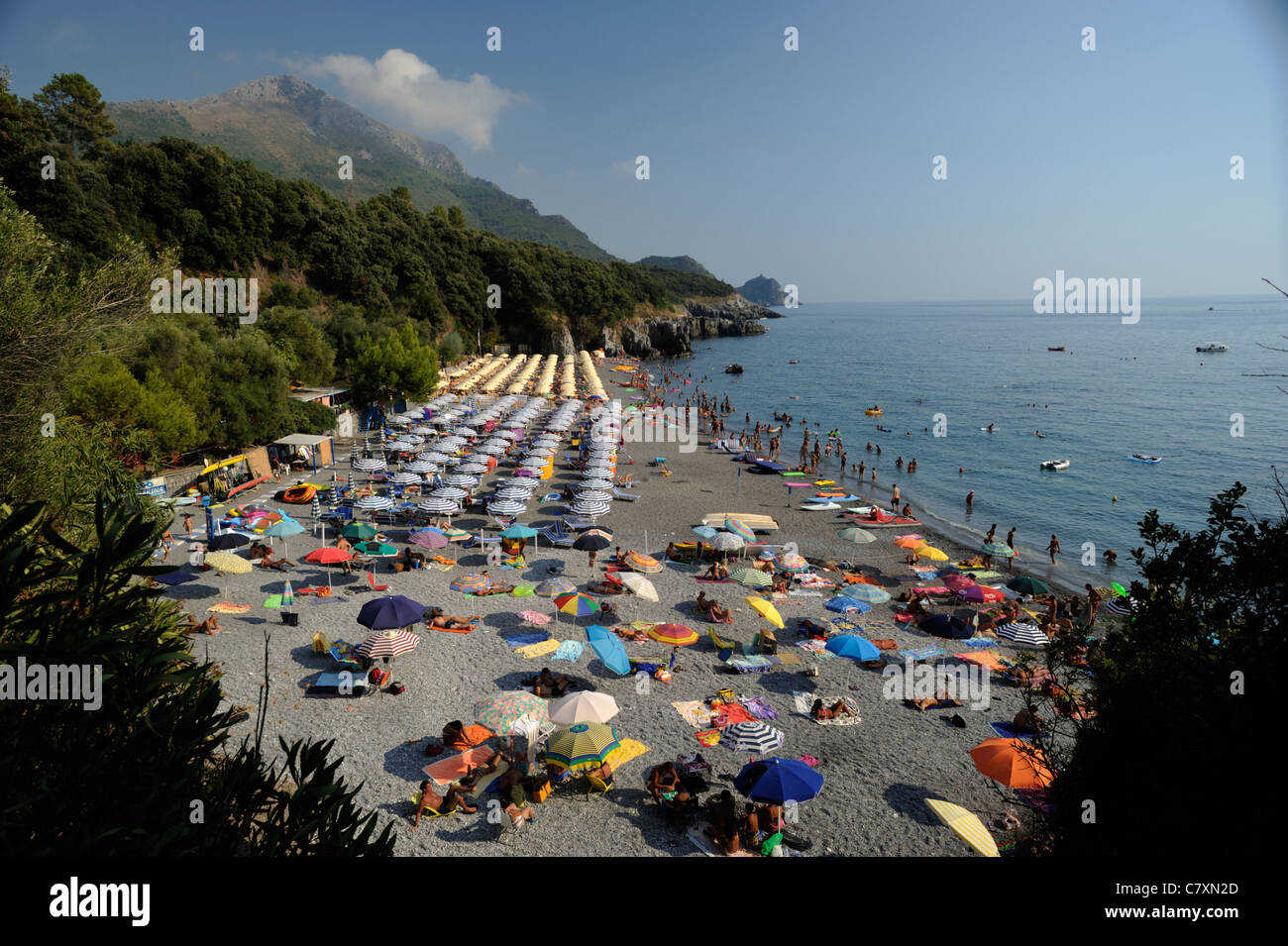 Italien, Basilikata, Maratea, Strand Stockfoto