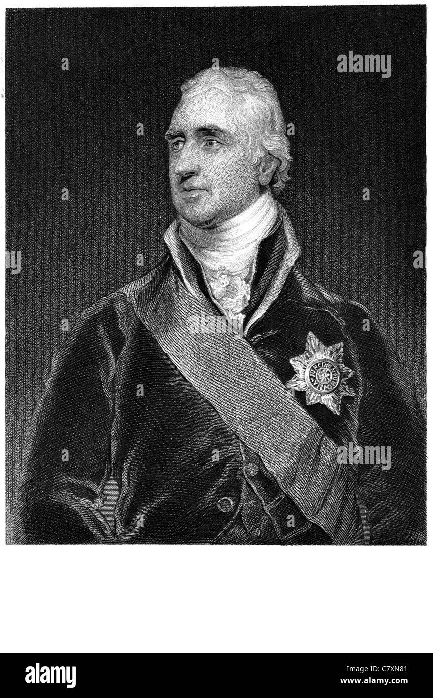 Charles Whitworth 1. Earl Whitworth GCB PC 1752 1825 The Lord Viscount britischer Diplomat, Politiker Stockfoto