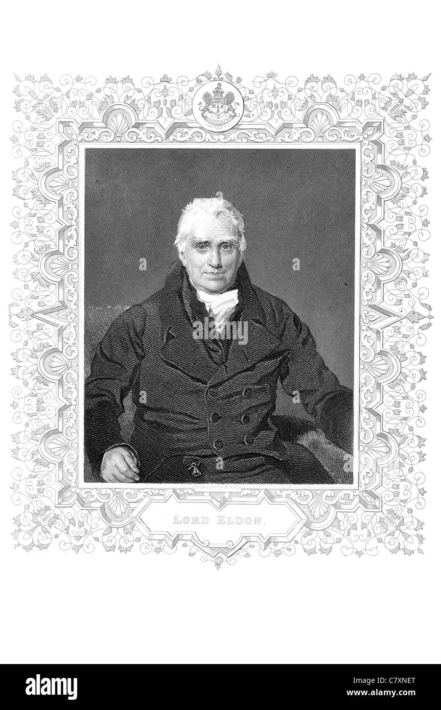John Scott 1st Earl of Eldon 1751 1838 britischer Rechtsanwalt Politiker Gesetz Richter Herrn Bundeskanzler Solicitor General Stockfoto