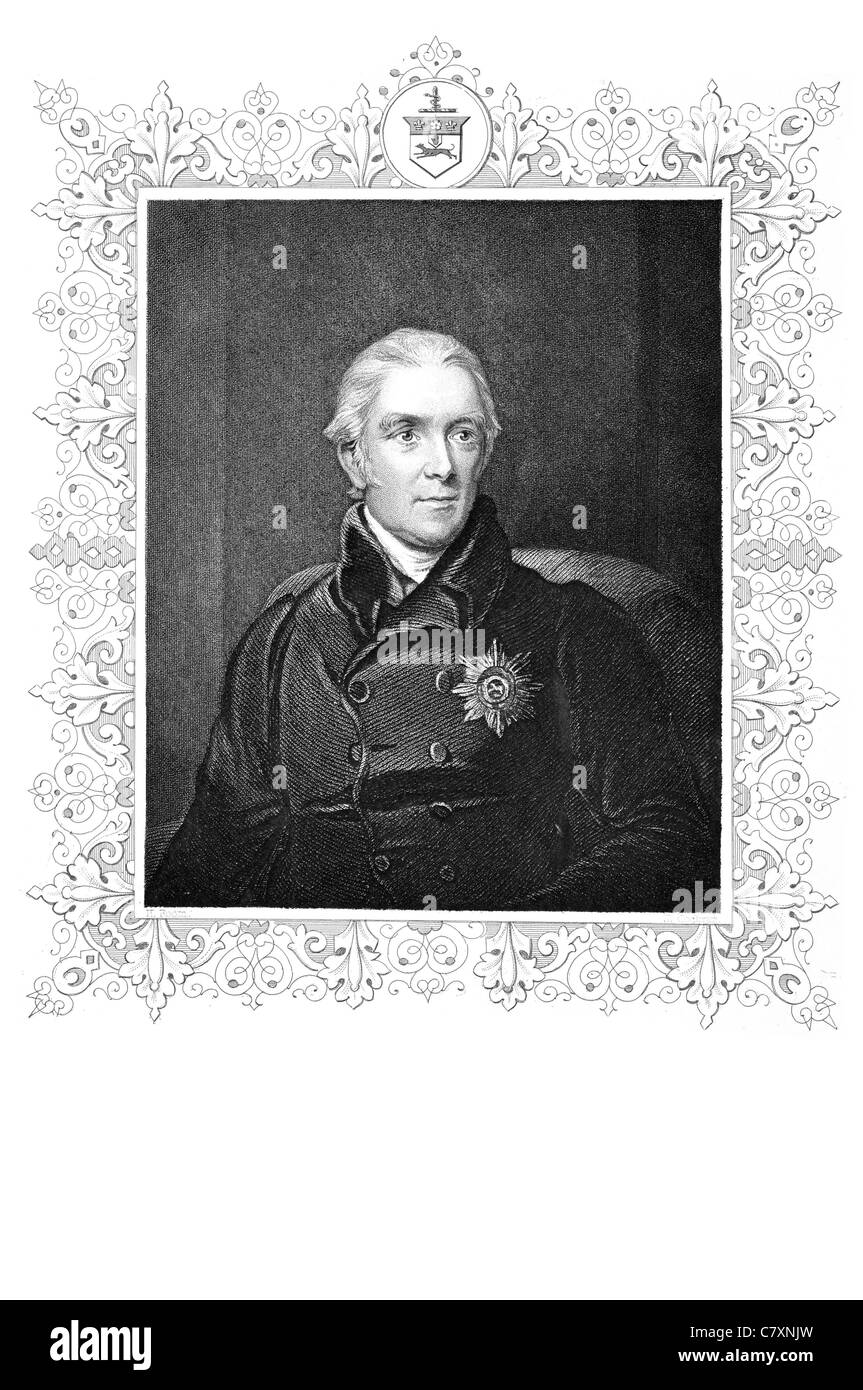 Sir Henry Halford 1st Baronet 1766 1844 Vaughan Königliche Gesellschaft Arzt Wahnsinn König George III königlichen Familie Arzt Stockfoto