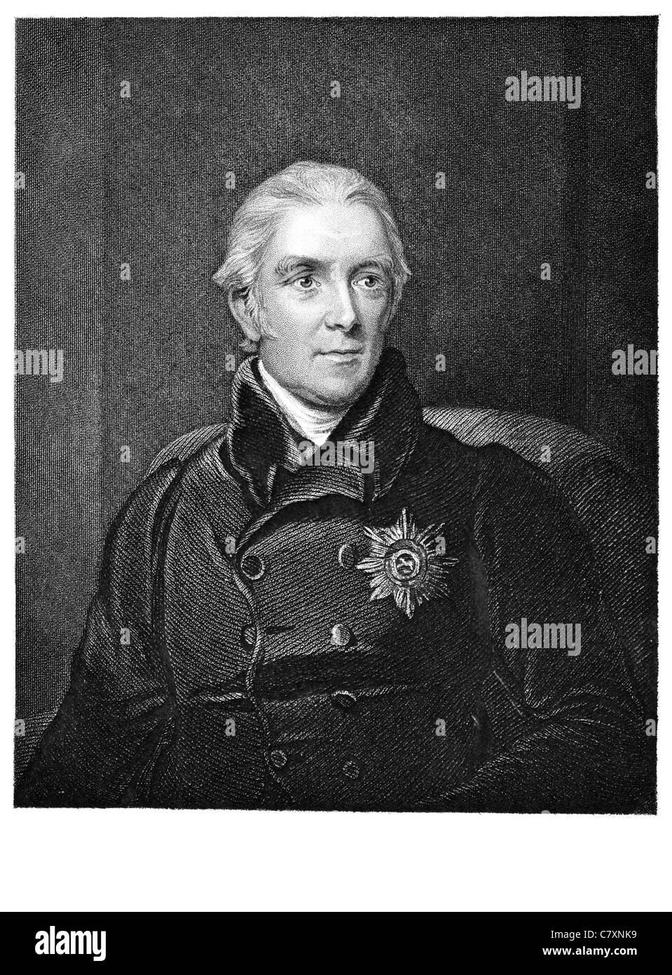 Sir Henry Halford 1st Baronet 1766 1844 Vaughan Königliche Gesellschaft Arzt Wahnsinn König George III königlichen Familie Arzt Stockfoto