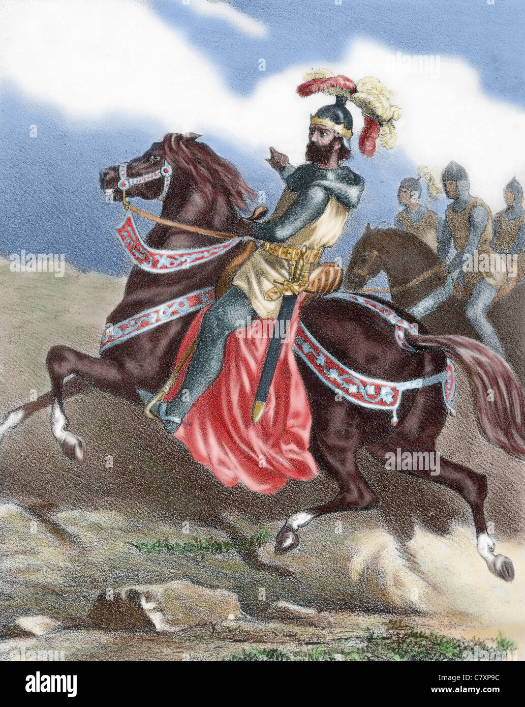 Sancho IV der tapfere (1258-1295). König von Kastilien, Leon und Galicien von 1284 bis zu seinem Tod. Stockfoto