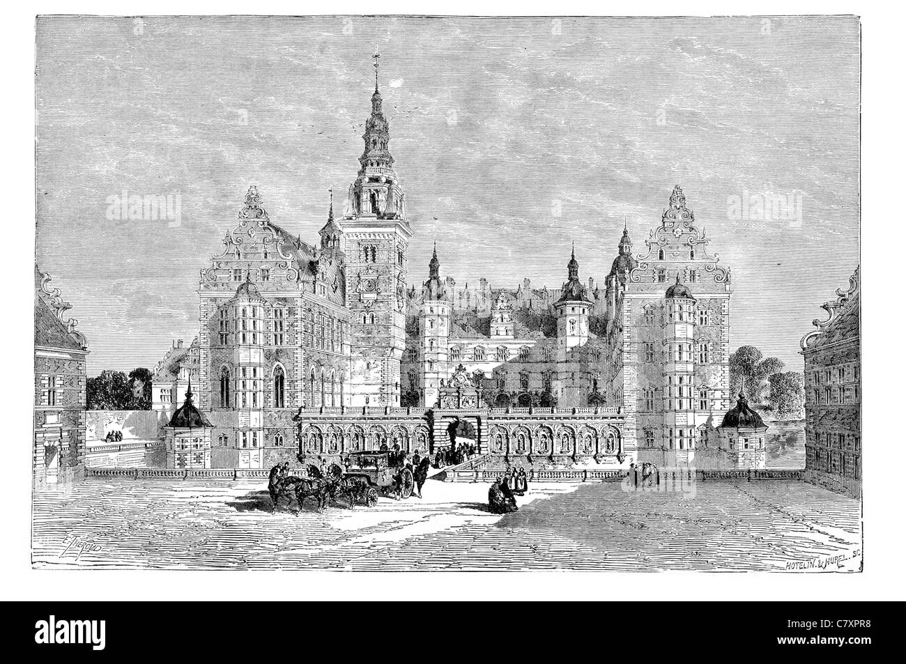 Schloss Frederiksborg Hillerød Dänemark königliche Residenz König Christian IV Museum nationalen Geschichte Renaissance Palast Scandinavia Stockfoto