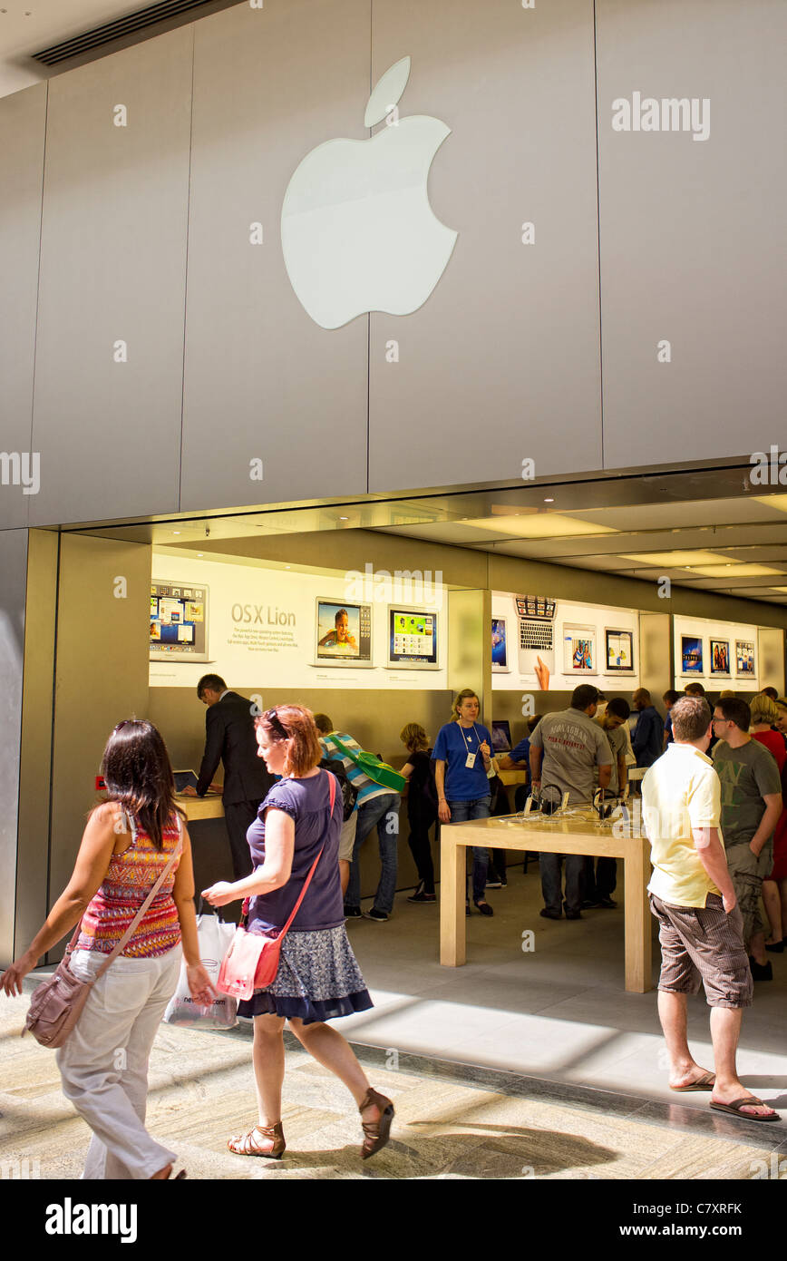 Apple-Store in einem Einkaufszentrum Stockfoto