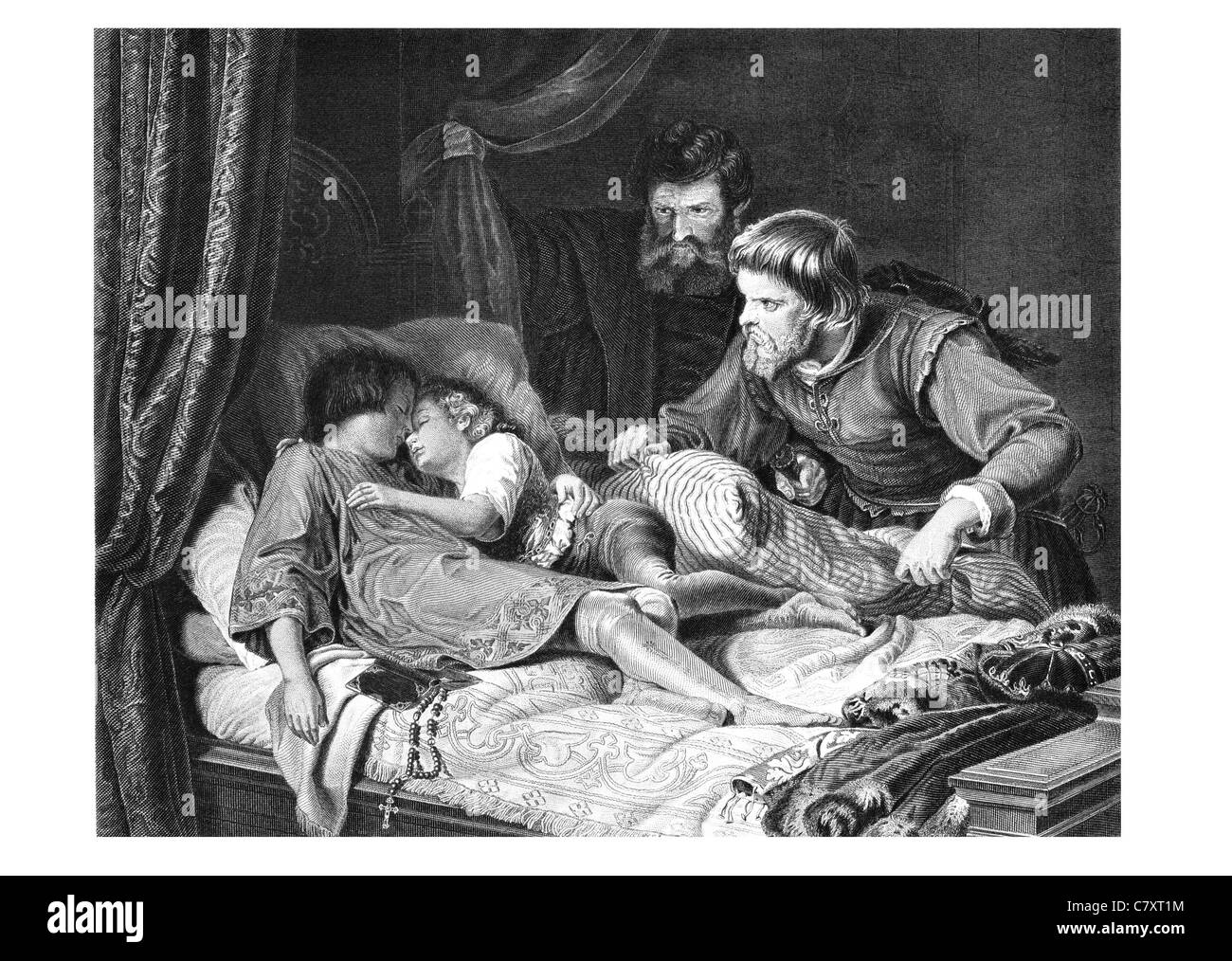 Prinzen im Tower Edward V von England 1483 Bruder Richard of Shrewsbury zu ermorden 1. Duke of York Tower of London Royal Stockfoto