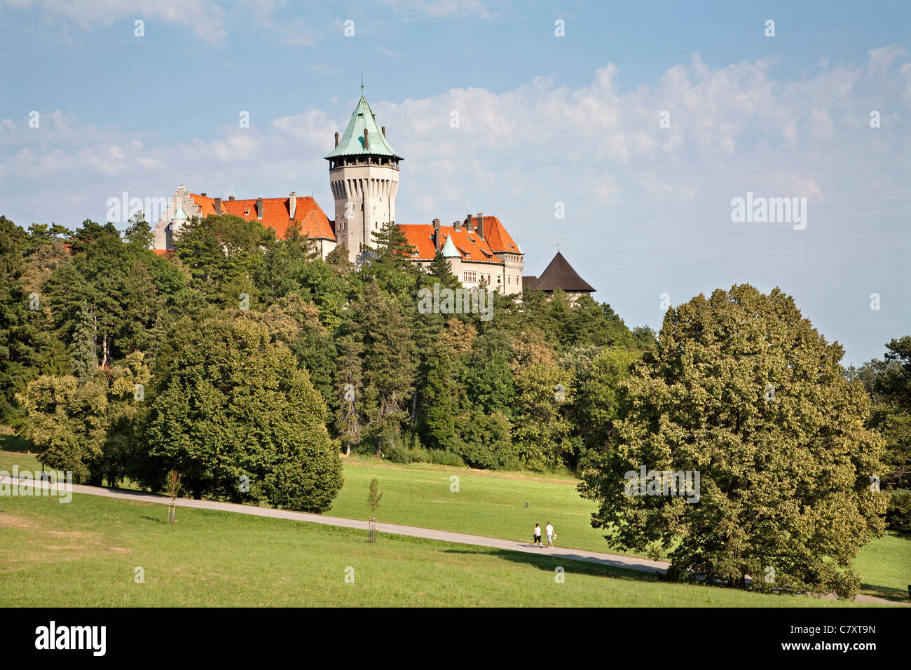 Östlich Schloss - West-Slowakei Stockfoto