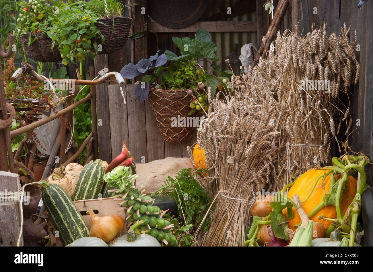 Somerset stolz, Designer Mark Walker, Walkers Garten Retreats. Best vergeben In Show; Silber vergoldet Flora Stockfoto