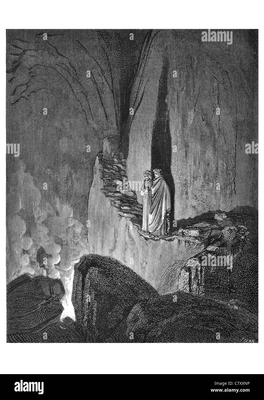 So begann der Führer, der markiert wie ich Blicke aufmerksame innerhalb dieser Ardours sind die Geister, die jedes eingehüllt in Beschränkung Feuer Stockfoto