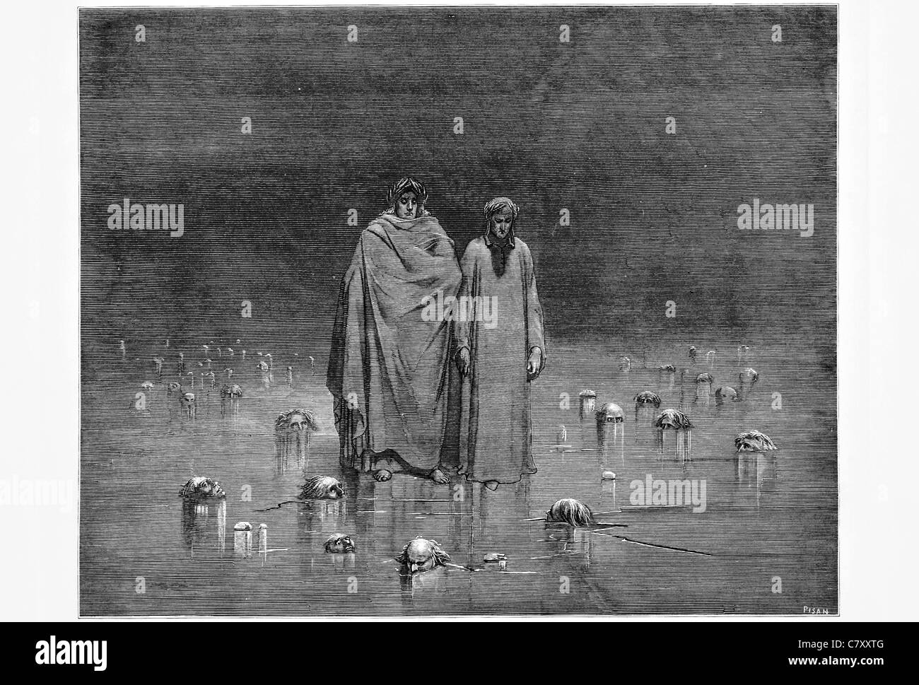 Schau wie du nehmen gut acht walkest, die deine Fußsohlen nicht auf die Köpfe der Lauffläche deine Arme Brüder gefangen Stockfoto