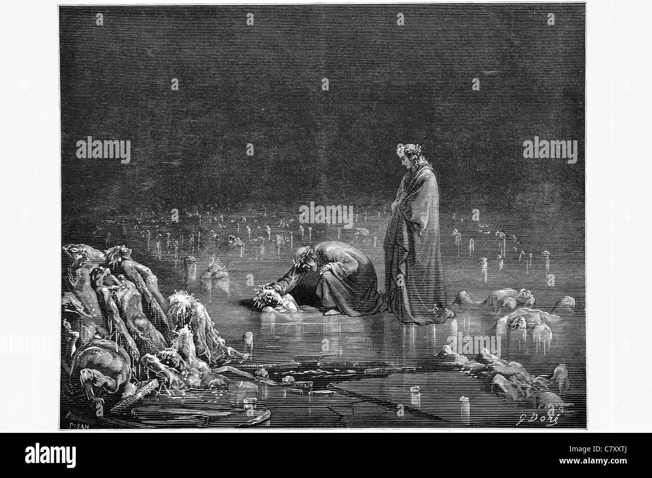 Dann ergreifen seine Kopfhaut rief ich Namen dir oder kein Haar Tod Trauer Schmerz hier verweilen wird behindern Stockfoto