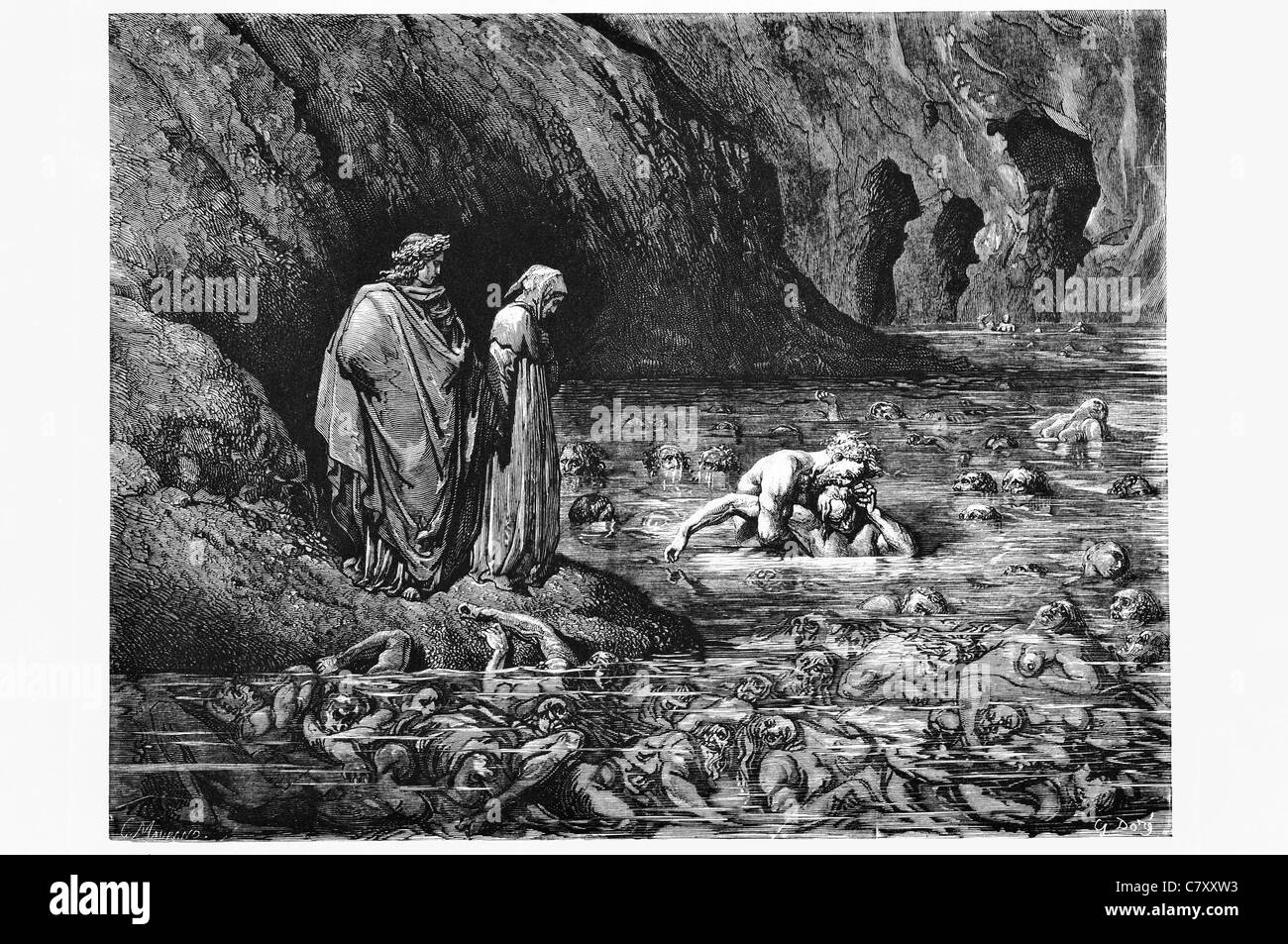 Nicht mehr wütend auf Menalippus Tempel Tydeus nagte als auf diesem Schädel und auf seinen Müll er Höhle Grotte Pitt Tod Schmerzen Stockfoto