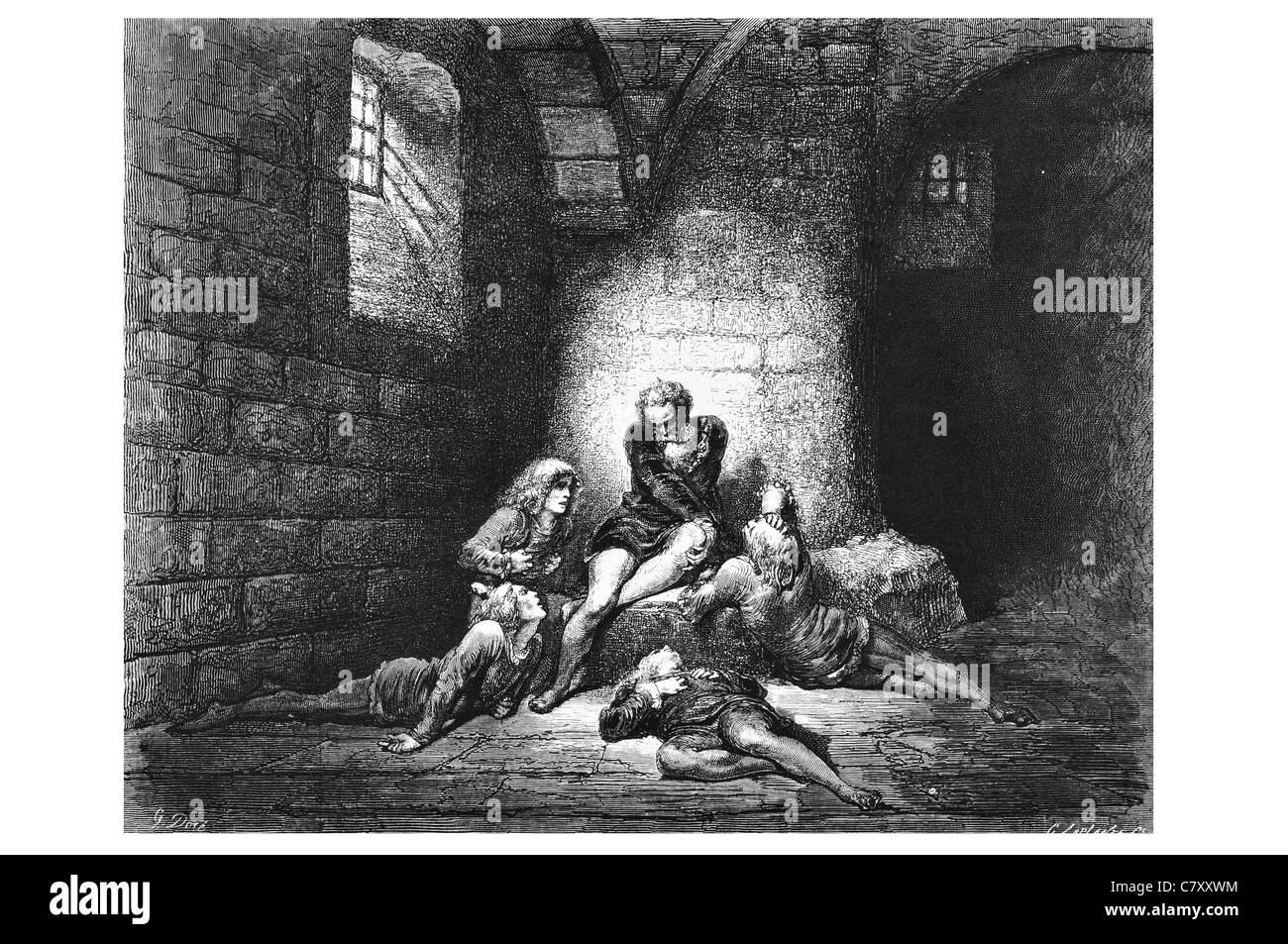 Kerker Gefängnis Häftling dann nicht zu trauriger, dass ich meinen Geist in Stille gehalten zu machen Stockfoto