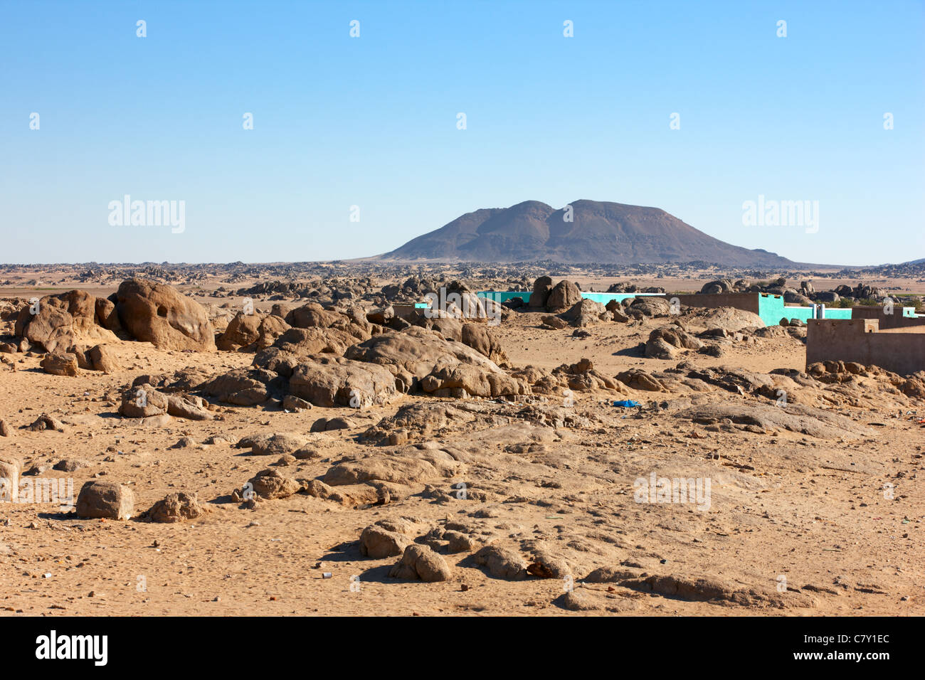 Tumbus Steinbruch, Nord-Sudan, Afrika Stockfoto