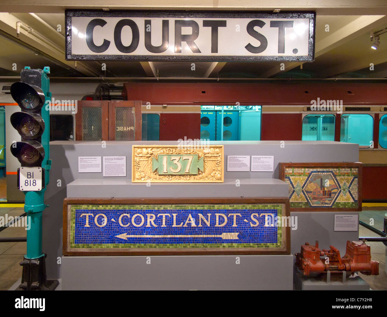 New York Transit Museum Galerie Stockfoto