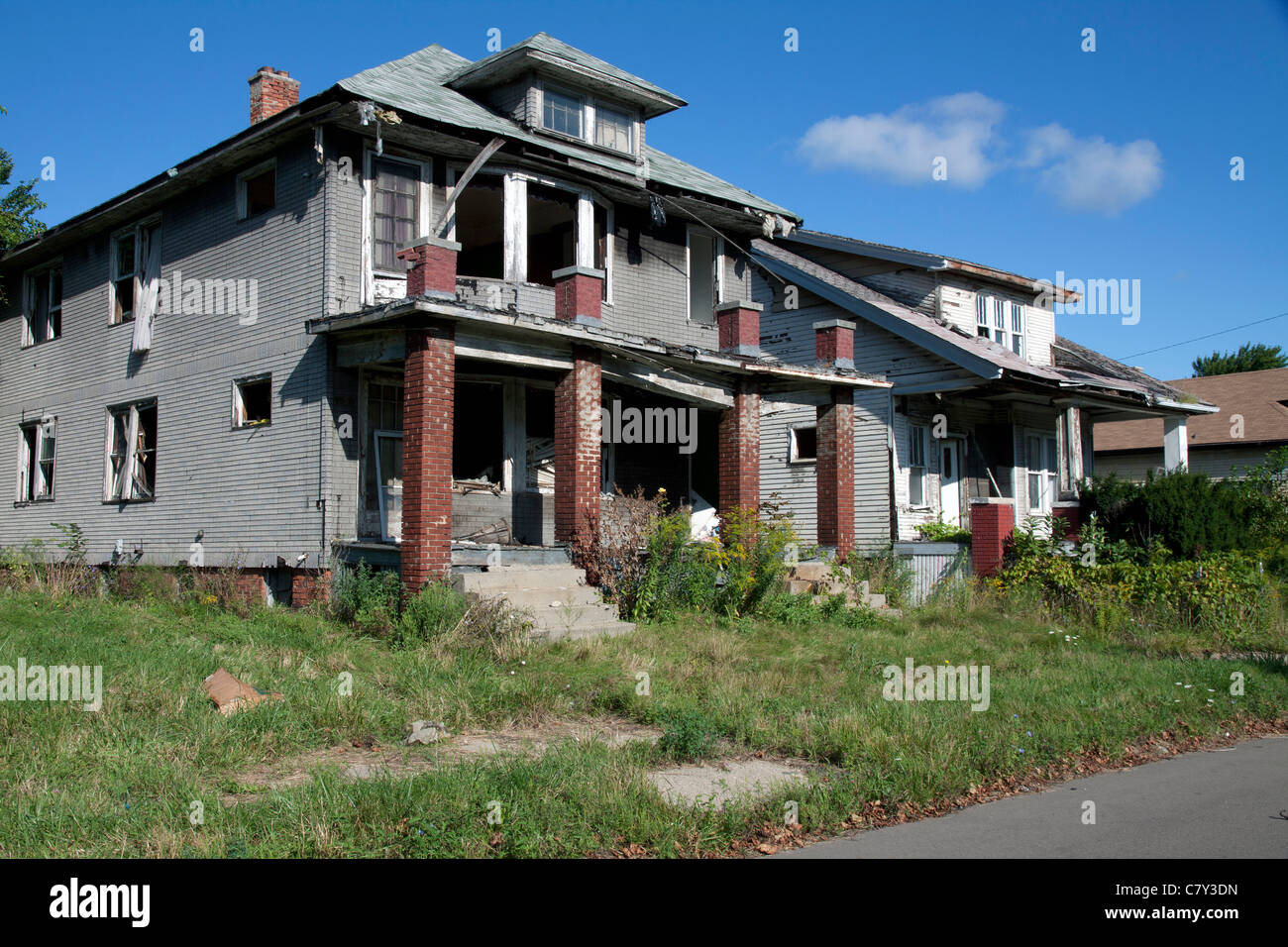 Freie Wohnung ostseite von Detroit Michigan USA Stockfoto
