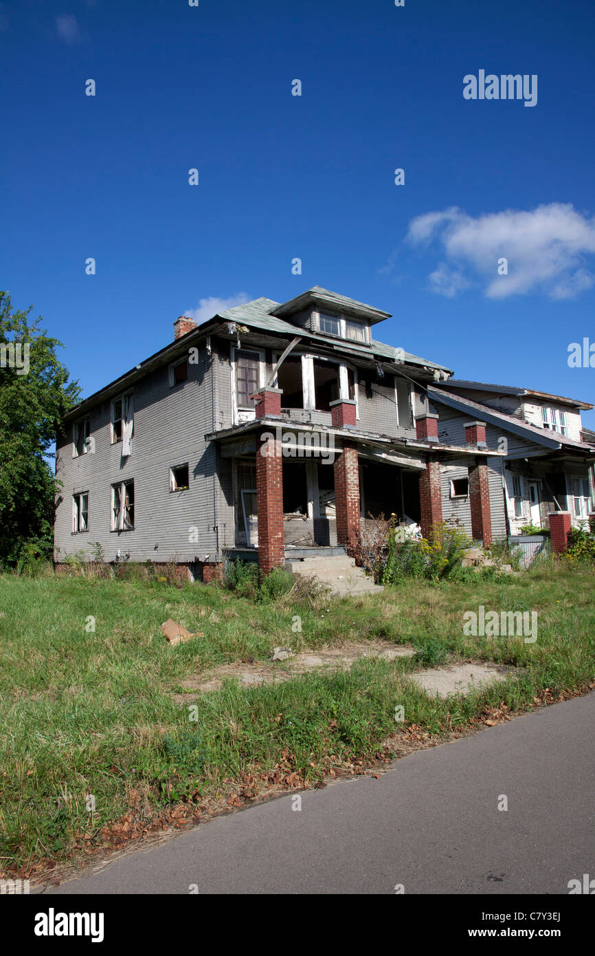 Freie Wohnung ostseite von Detroit Michigan USA Stockfoto