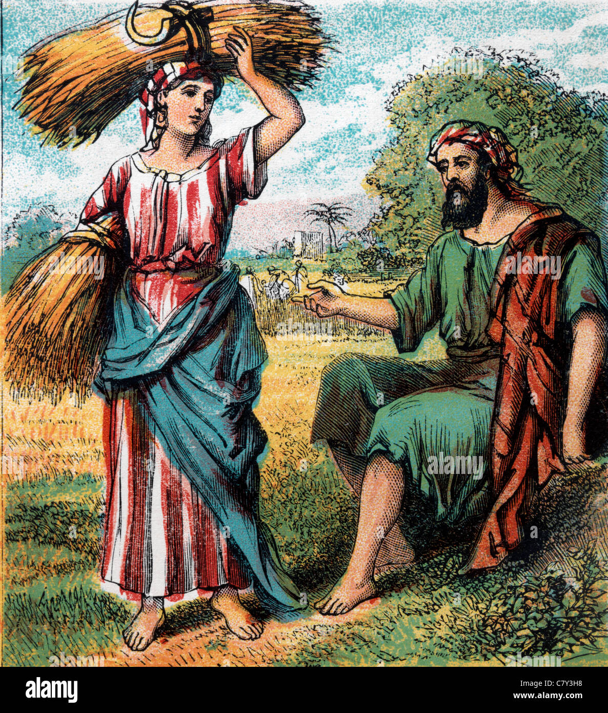 Bibel Geschichten-Illustration aus den Sprüchen von Solomon III Stockfoto