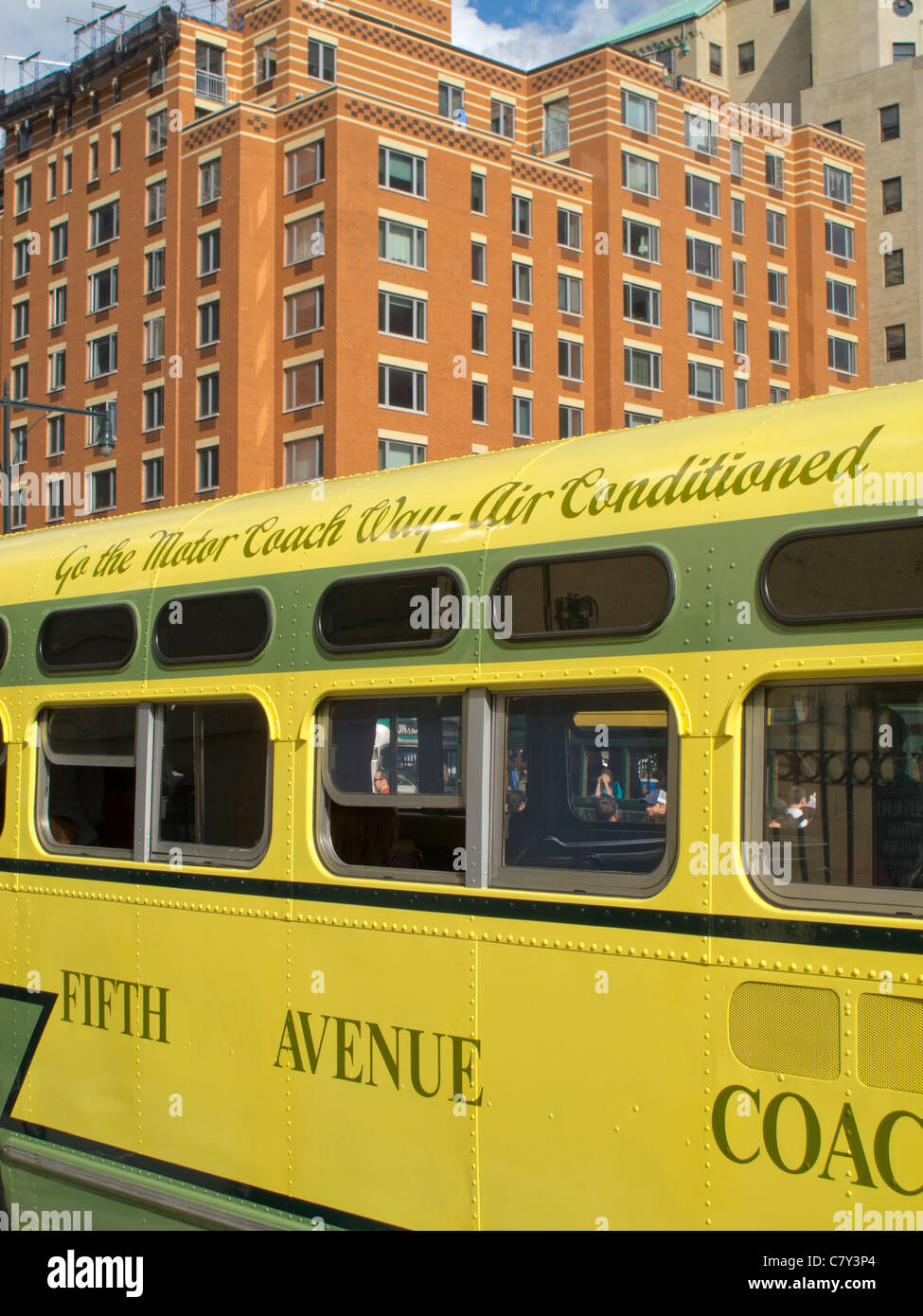 New York Transit Museum bus Stockfoto