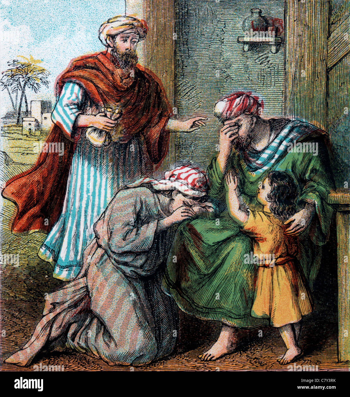 Bibel Geschichten-Illustration aus den Sprüchen von Solomon III Stockfoto