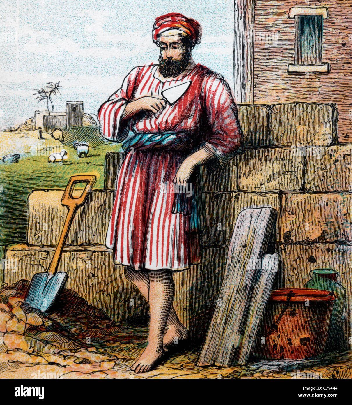 Bibel Geschichten-Illustration aus den Sprüchen von Solomon IV Stockfoto