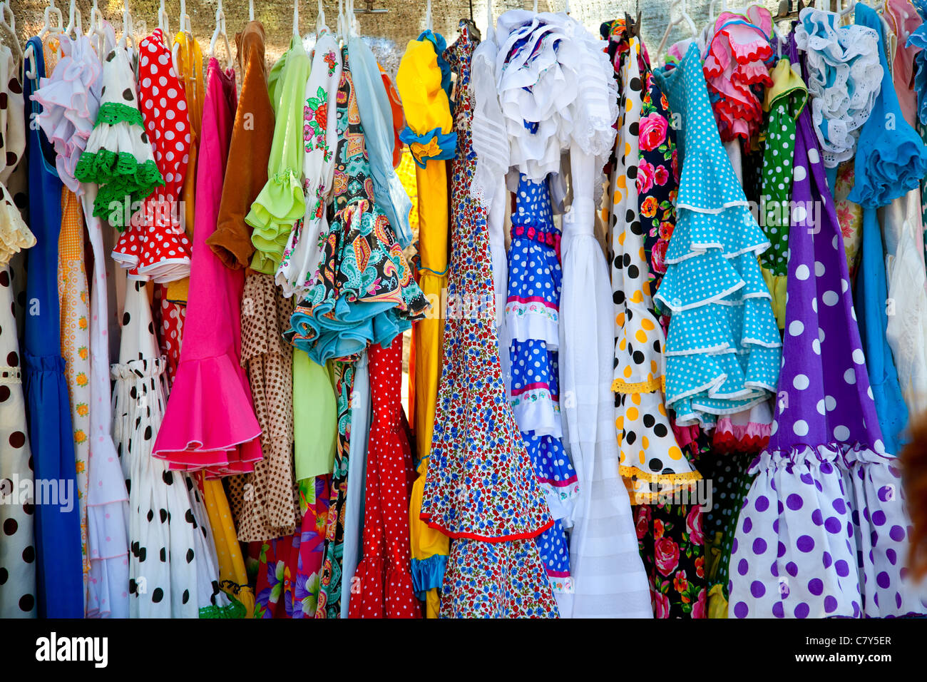 Flamenco-Kleid Stockfoto