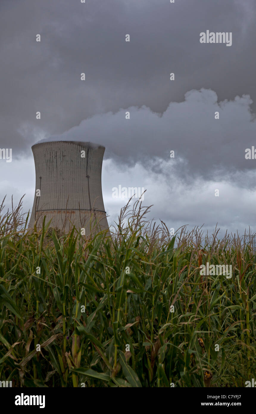 Davis-Besse Atomkraftwerks Stockfoto
