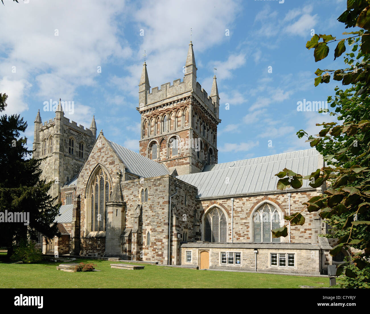 Wimborne Minster Stockfoto