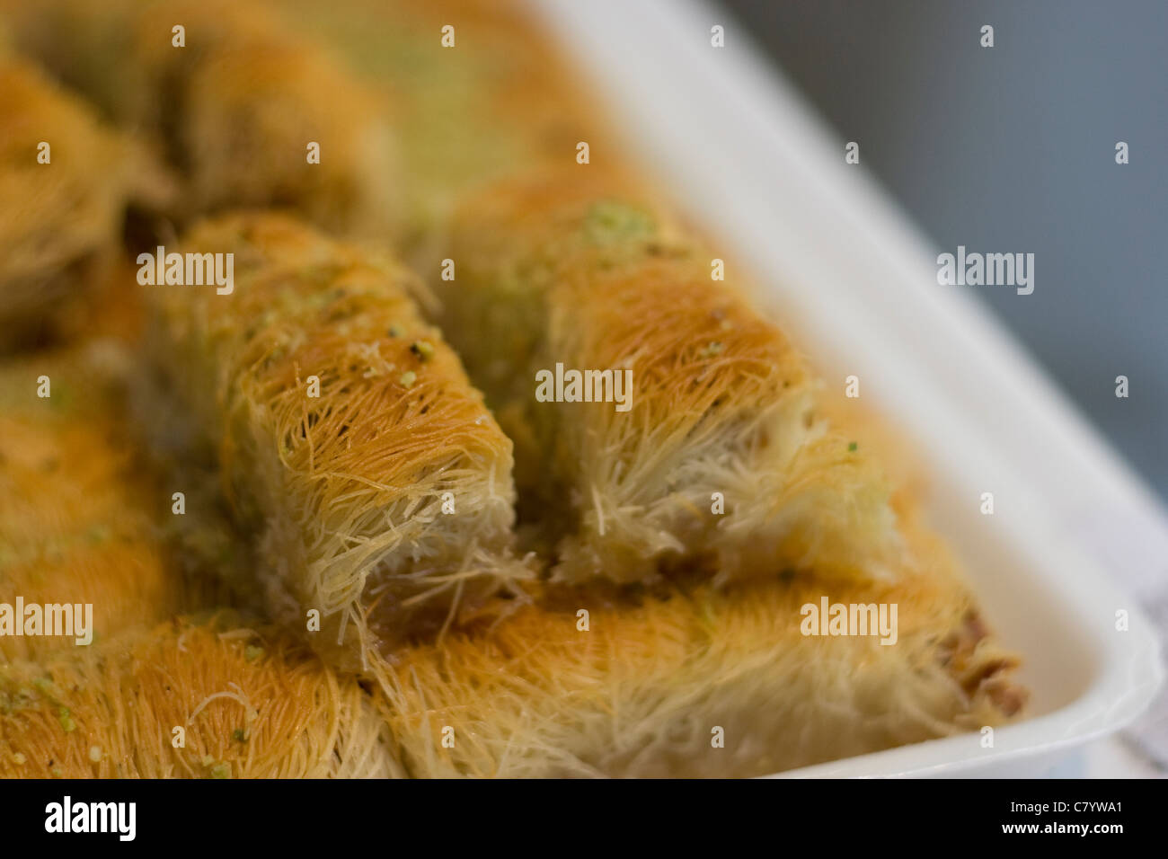 Baklava in Cheltenham Continental Markt Stockfoto