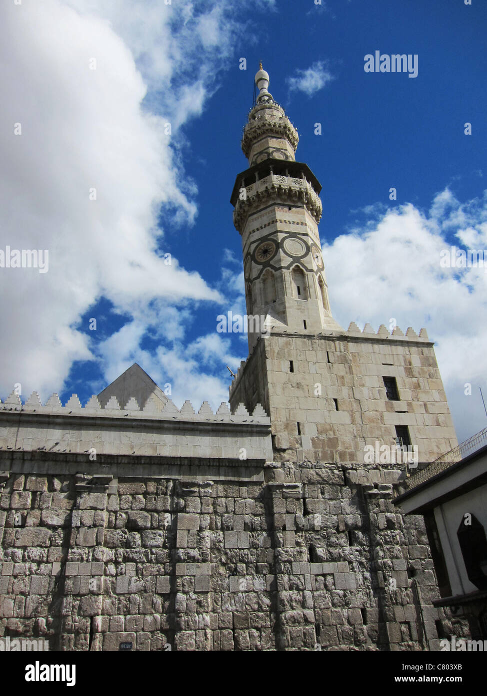 Umayyaden-Moschee, Umayyaden Moschee Omajaden Moschee Syrien, Damaskus, Syrien, Damaskus Stockfoto
