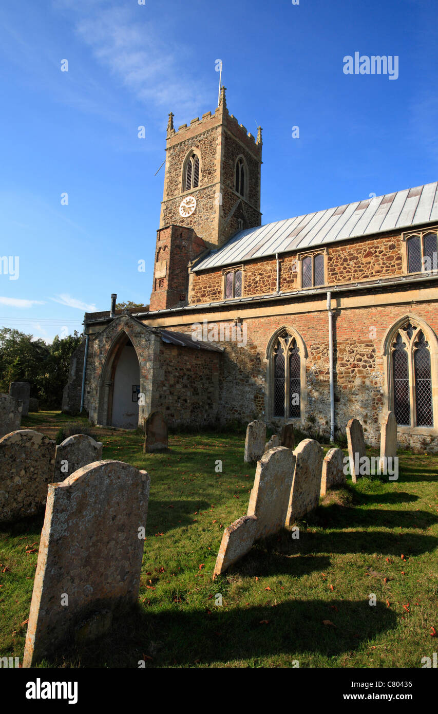 St. Peter und St. Paul Pfarrkirche am Watlington, Norfolk. Stockfoto