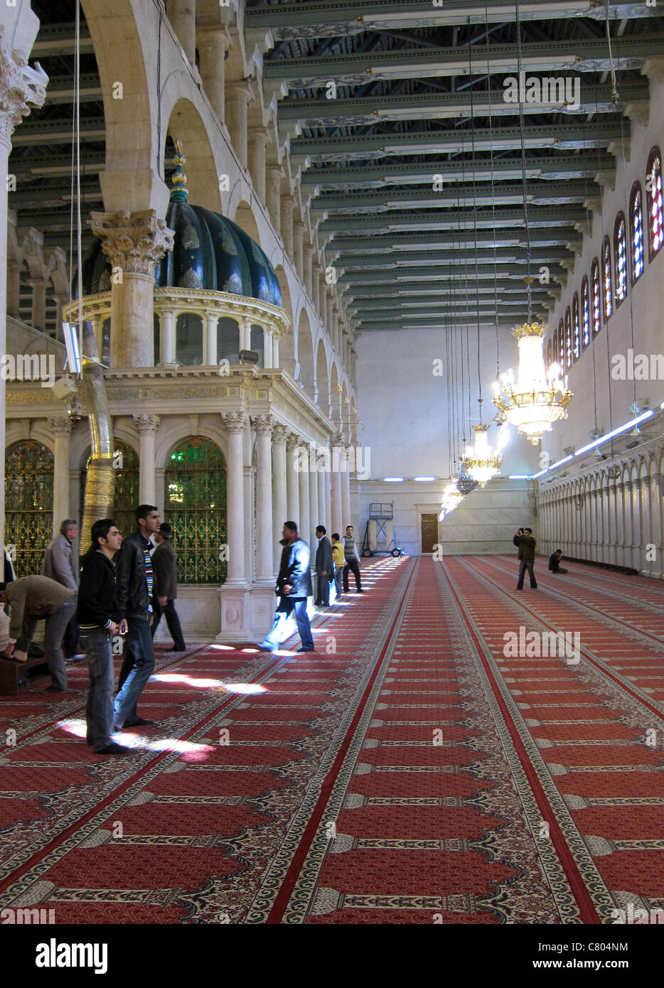 Umayyaden-Moschee, Umayyaden Moschee Omajaden Moschee Syrien, Damaskus, Syrien, Damaskus Stockfoto