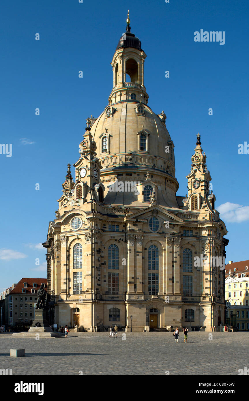 Deutschland, Sachsen, Dresden, Frauenkirche Kirche Stockfoto