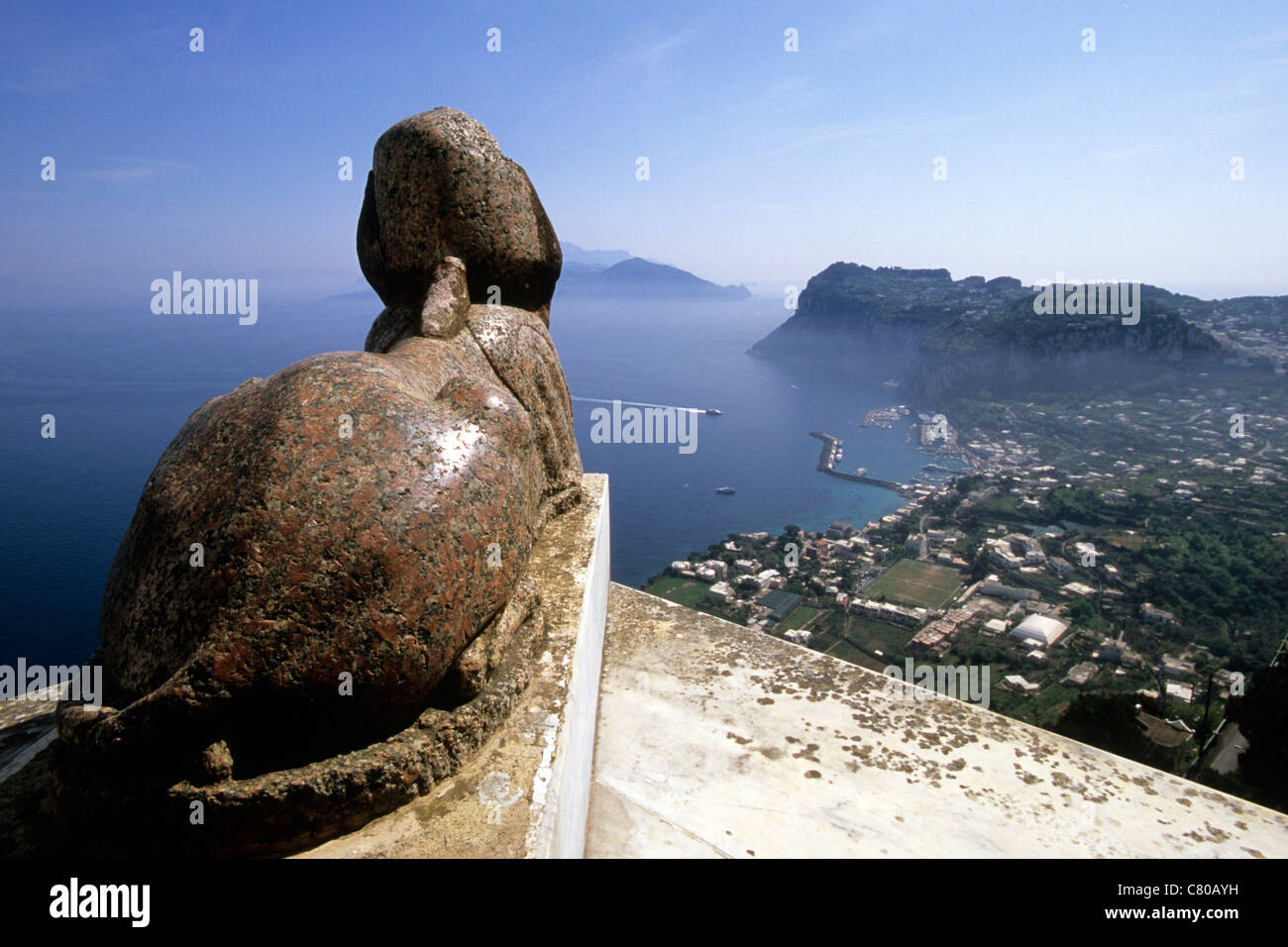 Italien, Kampanien, Capri, Anacapri, Axel Munthe Villa Stockfoto Italien, Kampanien, Capri, Anacapri, Axel Munthe Villa Stockfoto