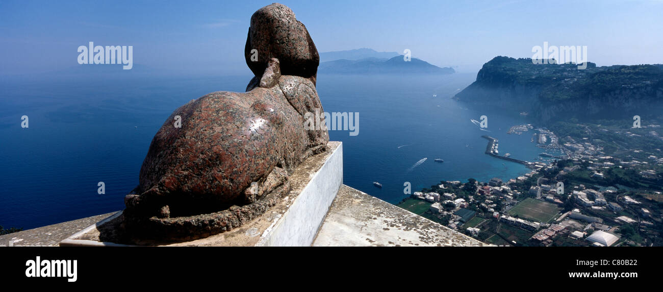Italien, Kampanien, Capri, Anacapri, Axel Munthe Villa Stockfoto Italien, Kampanien, Capri, Anacapri, Axel Munthe Villa Stockfoto