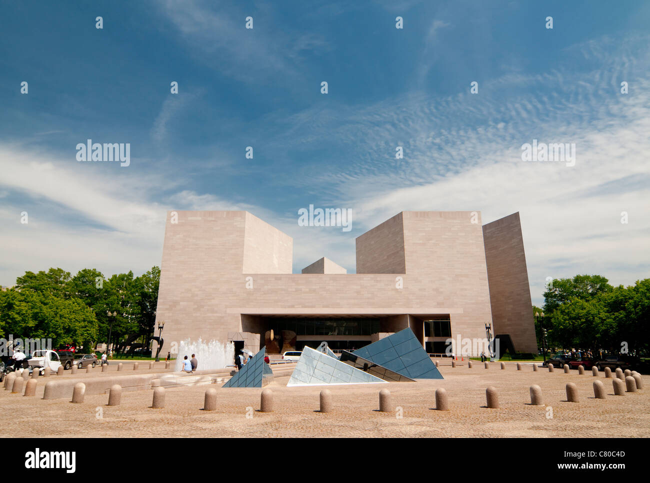 Die dramatische Osten ausgerichtet von der National Gallery of Art in Washington D.C. Stockfoto