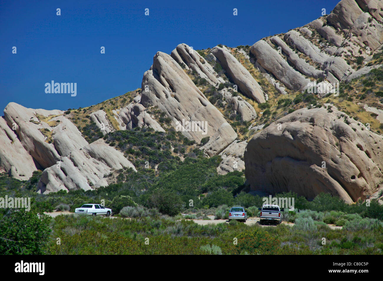 Mormonen Felsen Cajon Pass Kalifornien USA Stockfoto