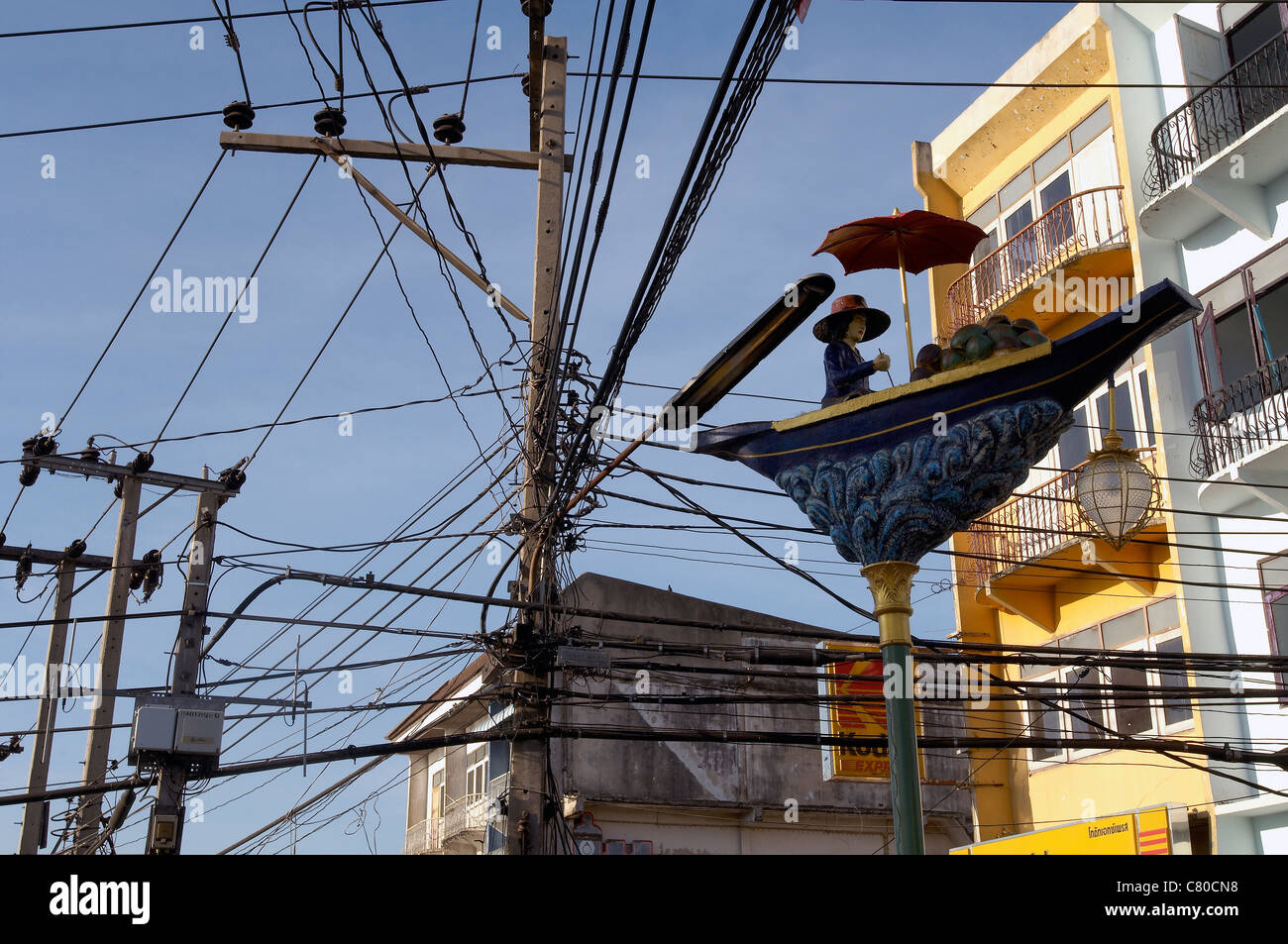 Thailand, Bangkok, leichte post Stockfoto