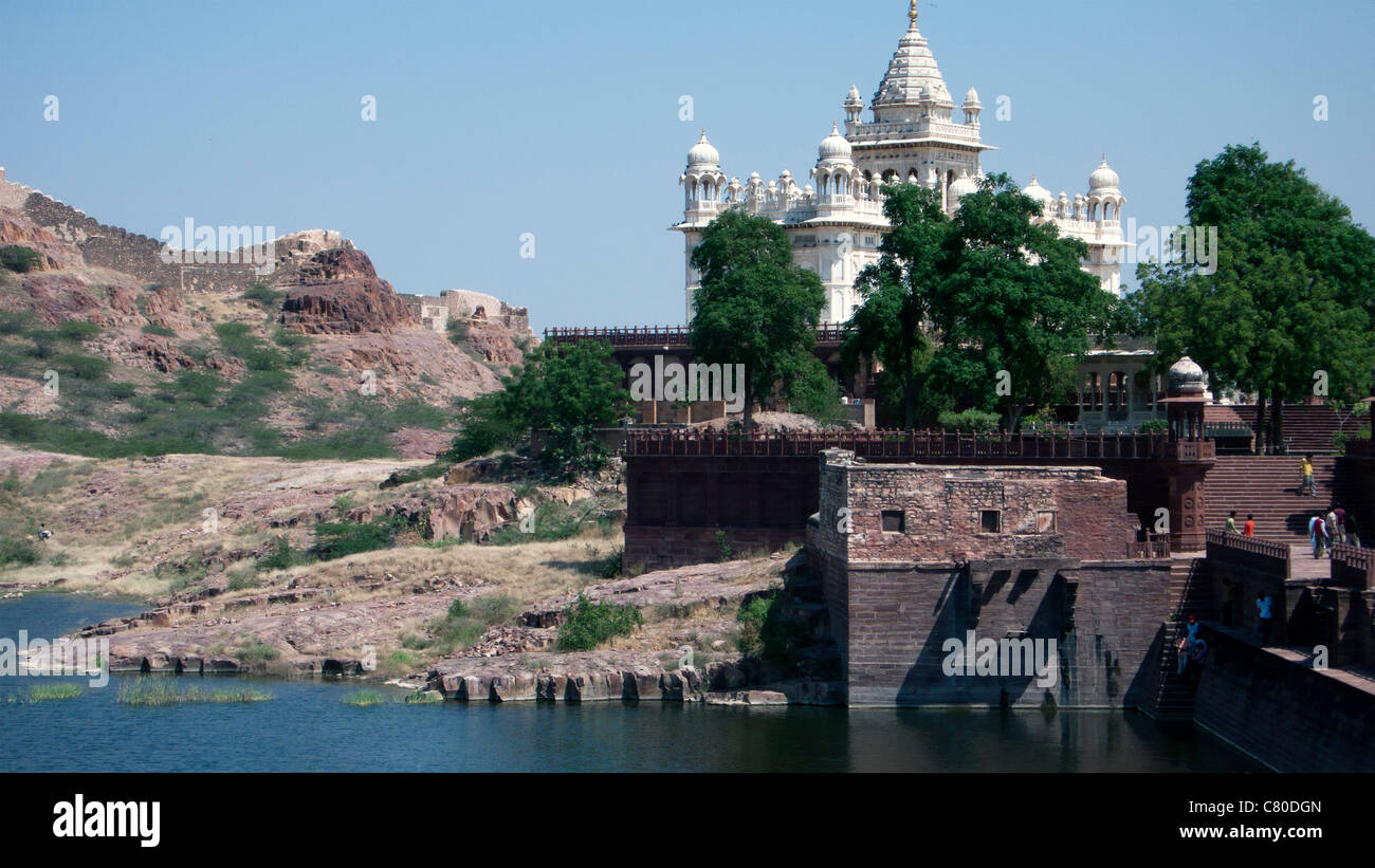 Jaswant Thada Mausoleum Jodhpur Rajasthan Indien Stockfoto