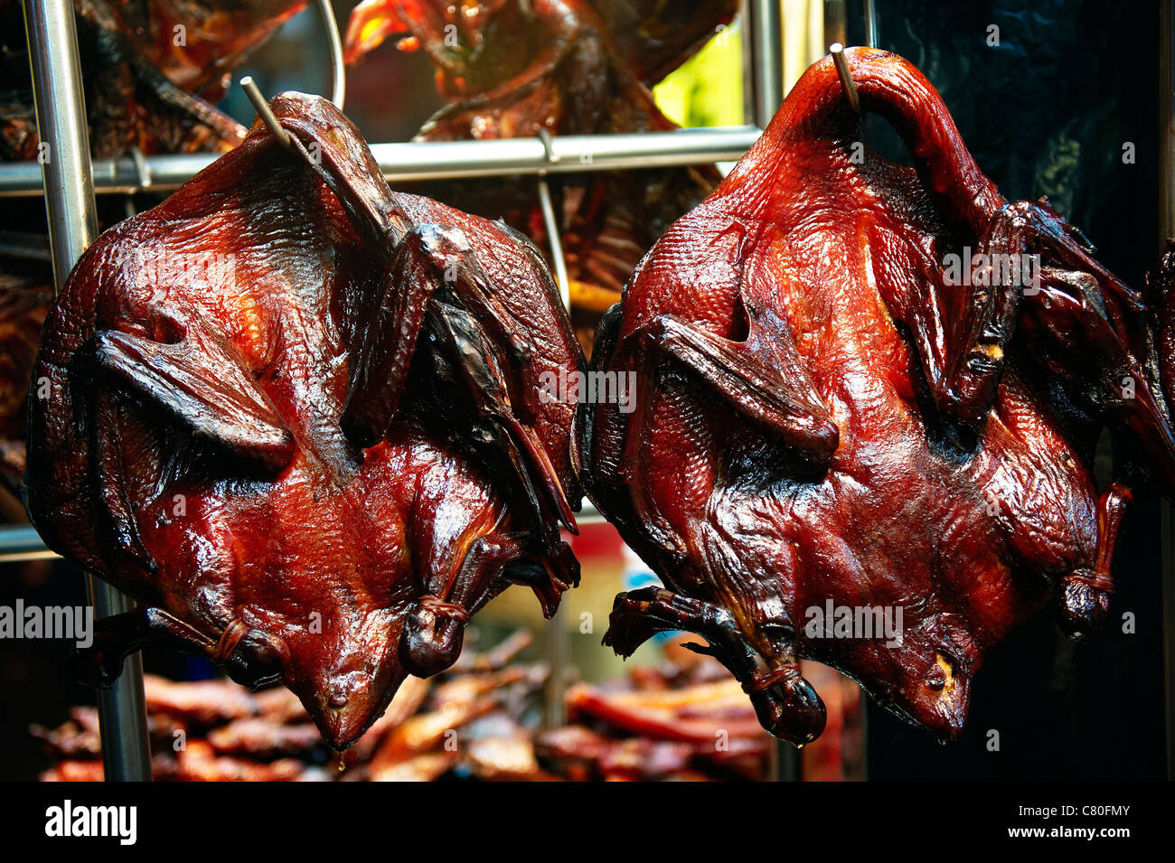 Thailand, Bangkok, Street Restaurant in Tha Chang Straße Stockfoto