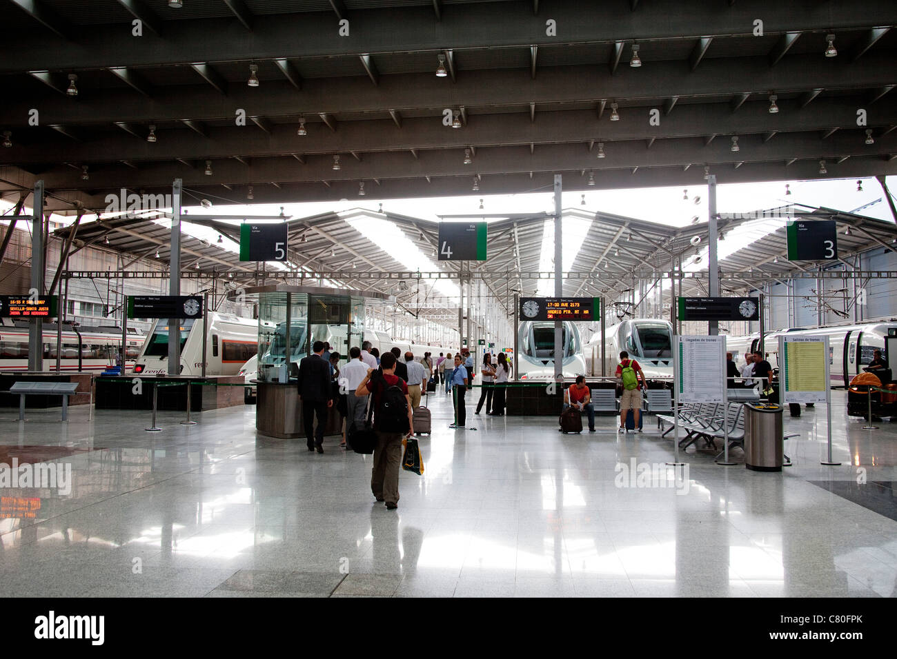 Ave Train Station Maria Zambrano Malaga Costa Del Sol Andalusien Spanien Stockfoto