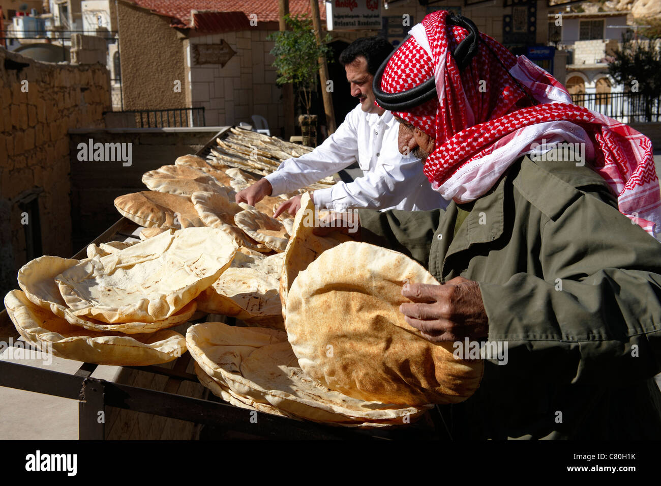 Syrien, Maalula, Christian Dorf Baker. Stockfoto