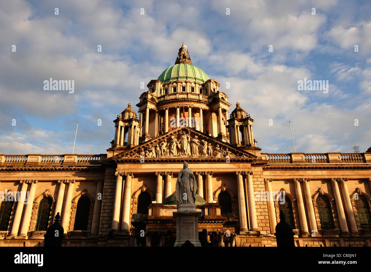 Nordirland, Belfast, das Rathaus Stockfoto