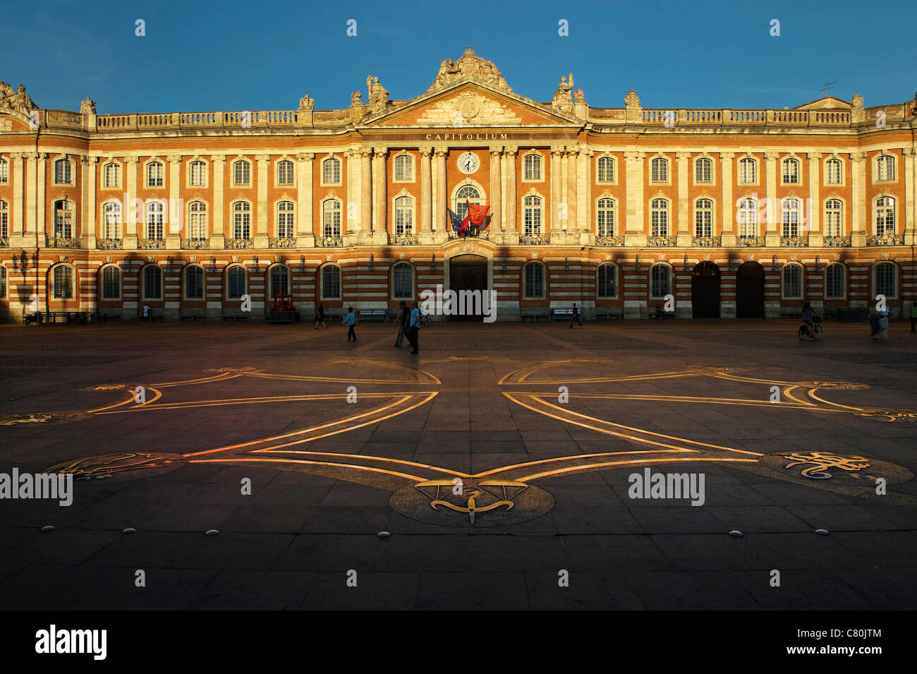 Frankreich, Midi-Pyrenäen, Haute Garonne, Toulouse, Capitolium Fassade Stockfoto