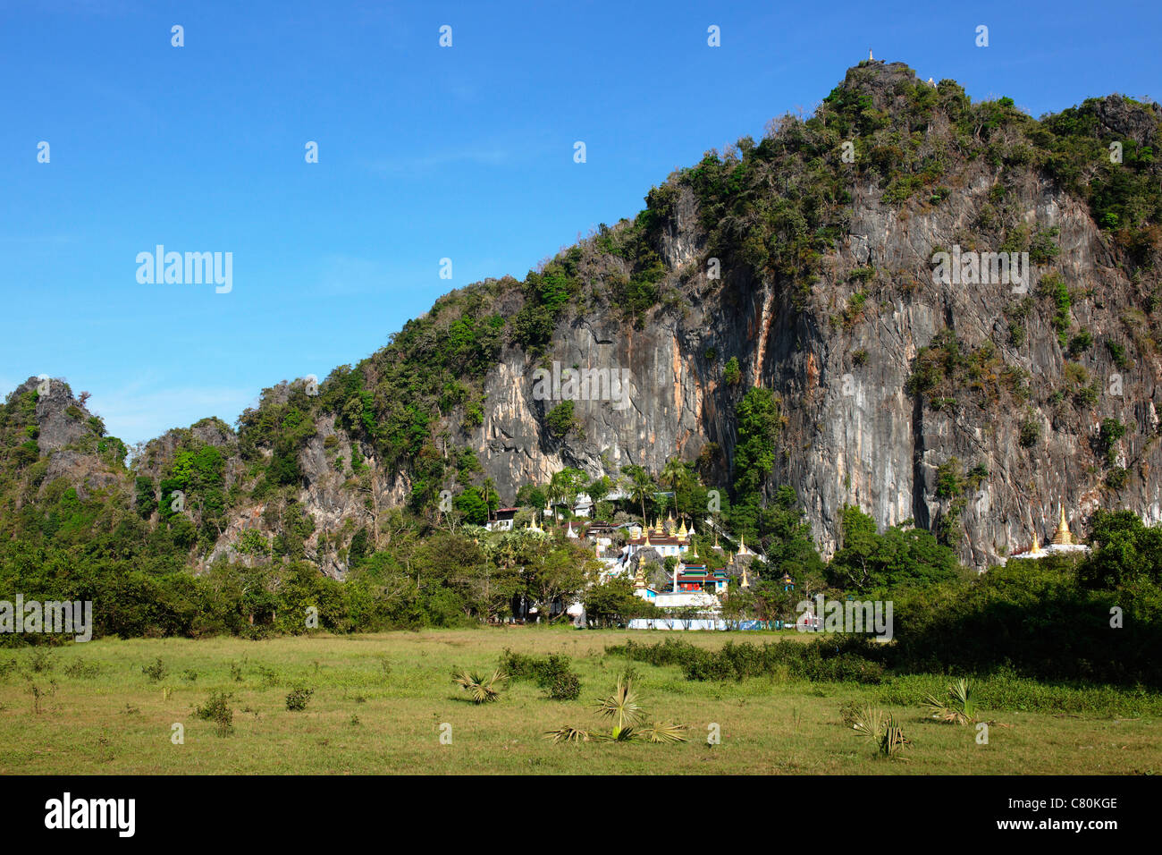 Myanmar, Burma, Mon-Staat, Payin Gyi Gu, Grotte buddhistische Pagode Stockfoto