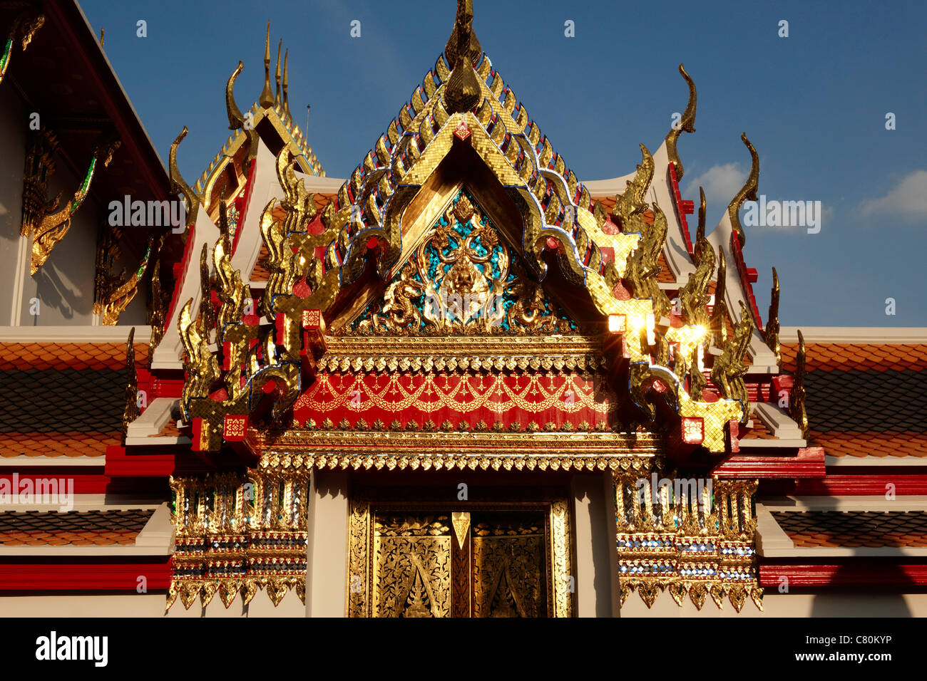 Thailand, Bangkok, Wat Pho, buddhistische Tempel Stockfoto