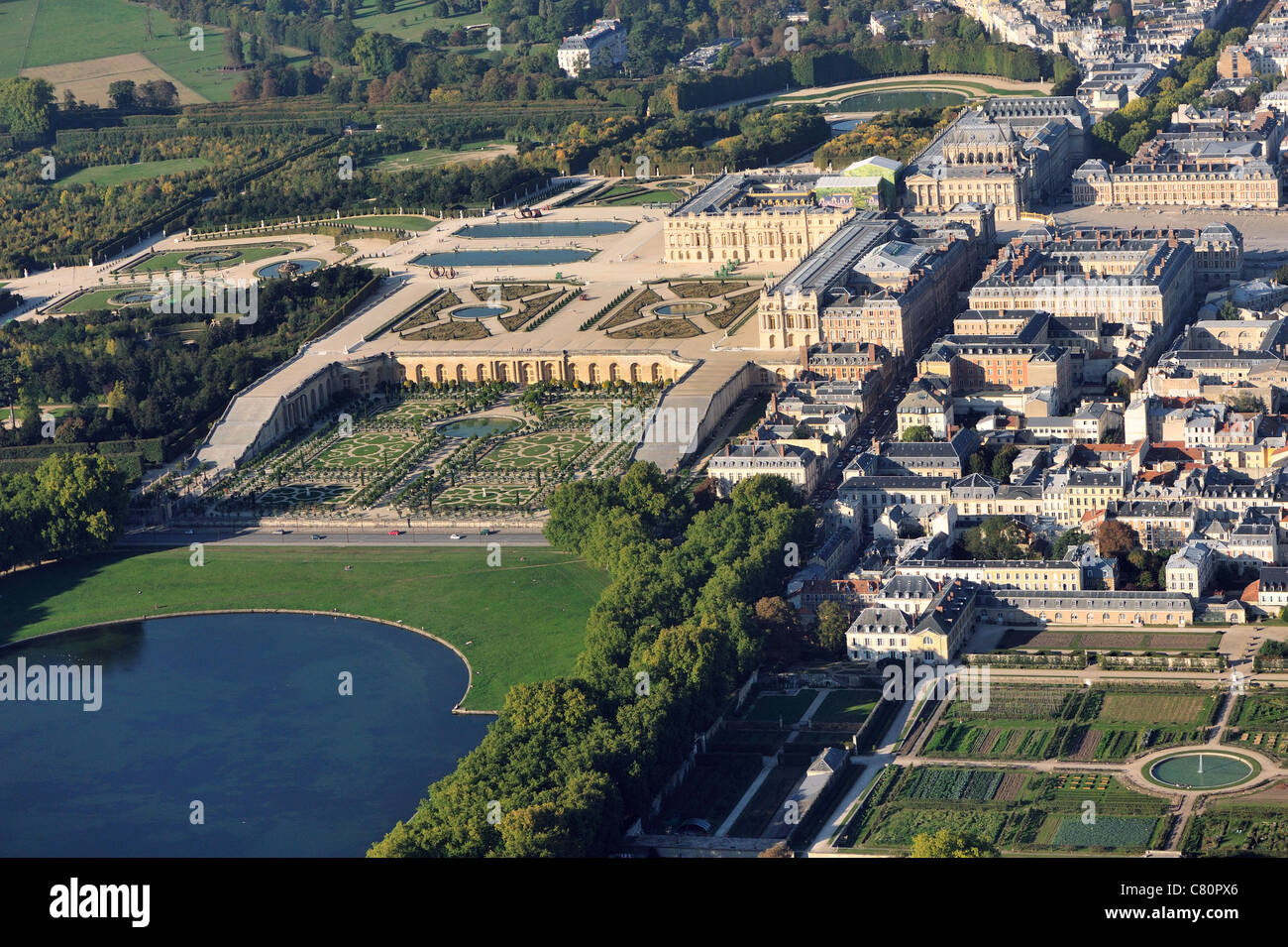 Versailles Aerial Stockfotos & Versailles Aerial Bilder Alamy
