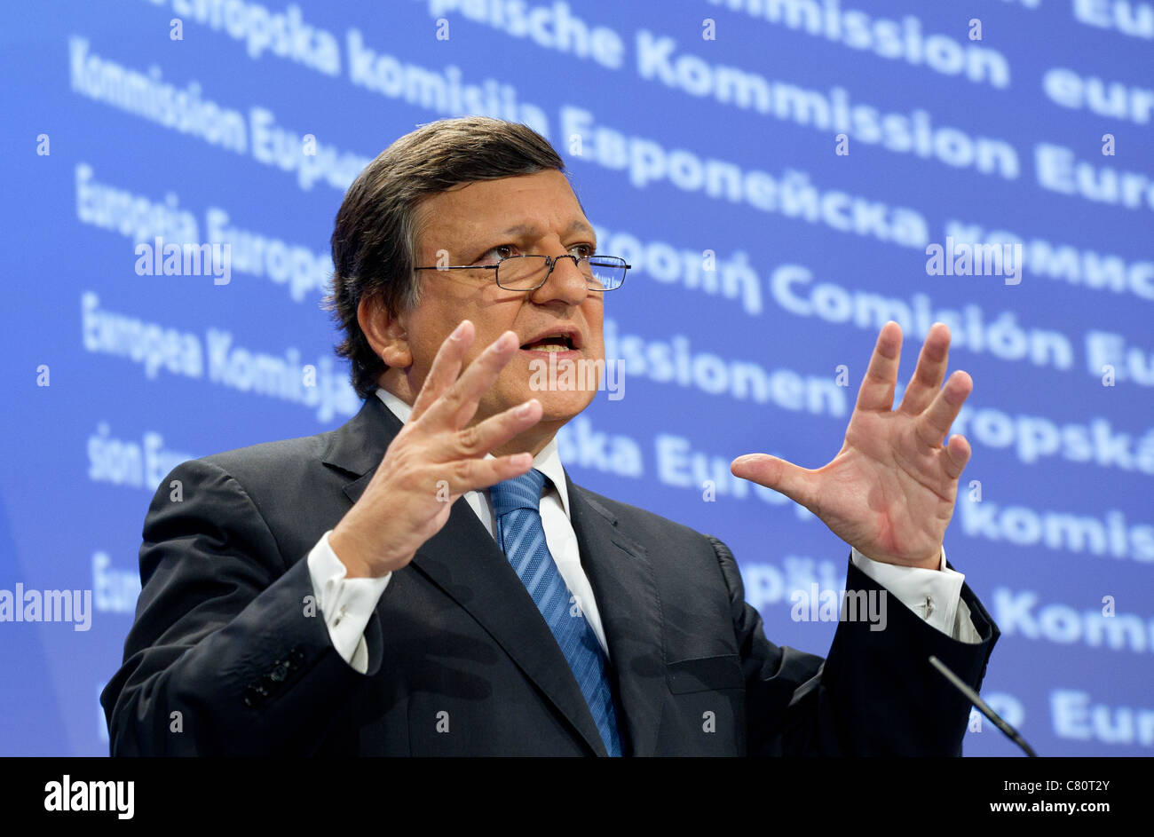 EU-Kommissionspräsident Jose Manuel Barroso anlässlich der Europäischen Kommission in Brüssel Stockfoto